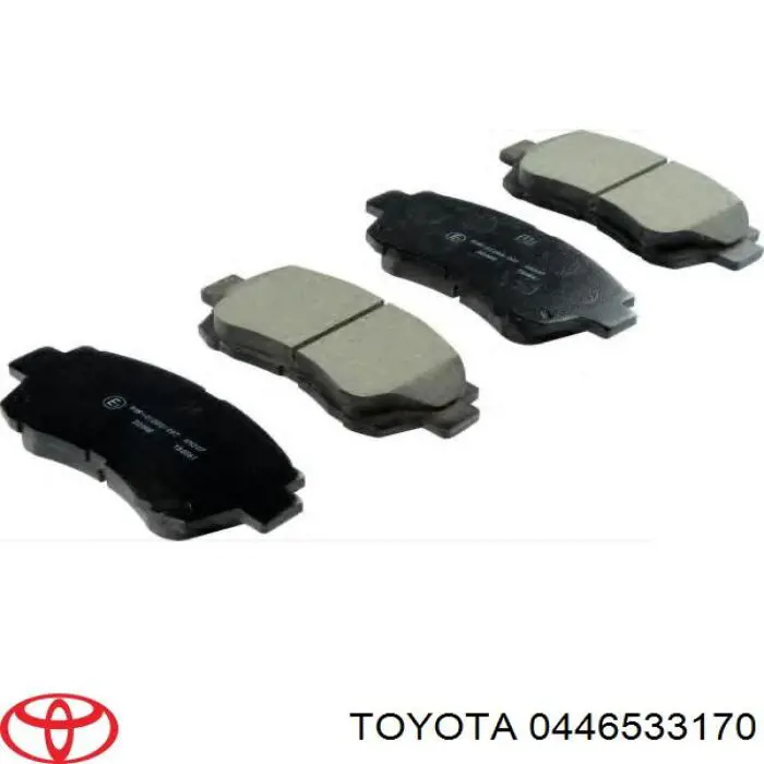 Гальмівні колодки Toyota 0446533170 ціна, від 23.95 USD
