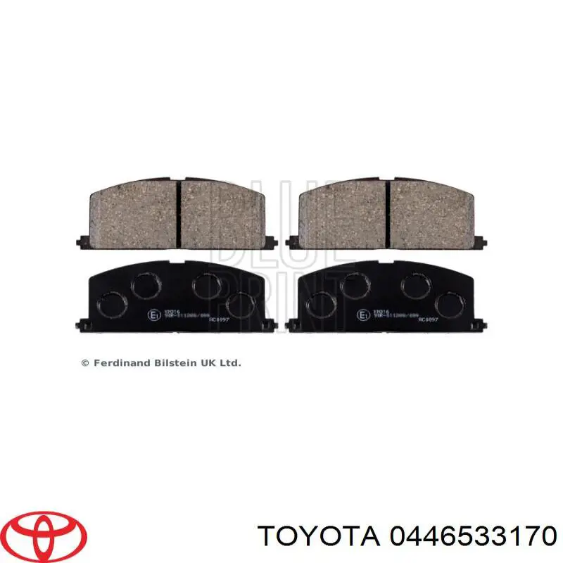 0446533170 Toyota Передні гальмівні колодки