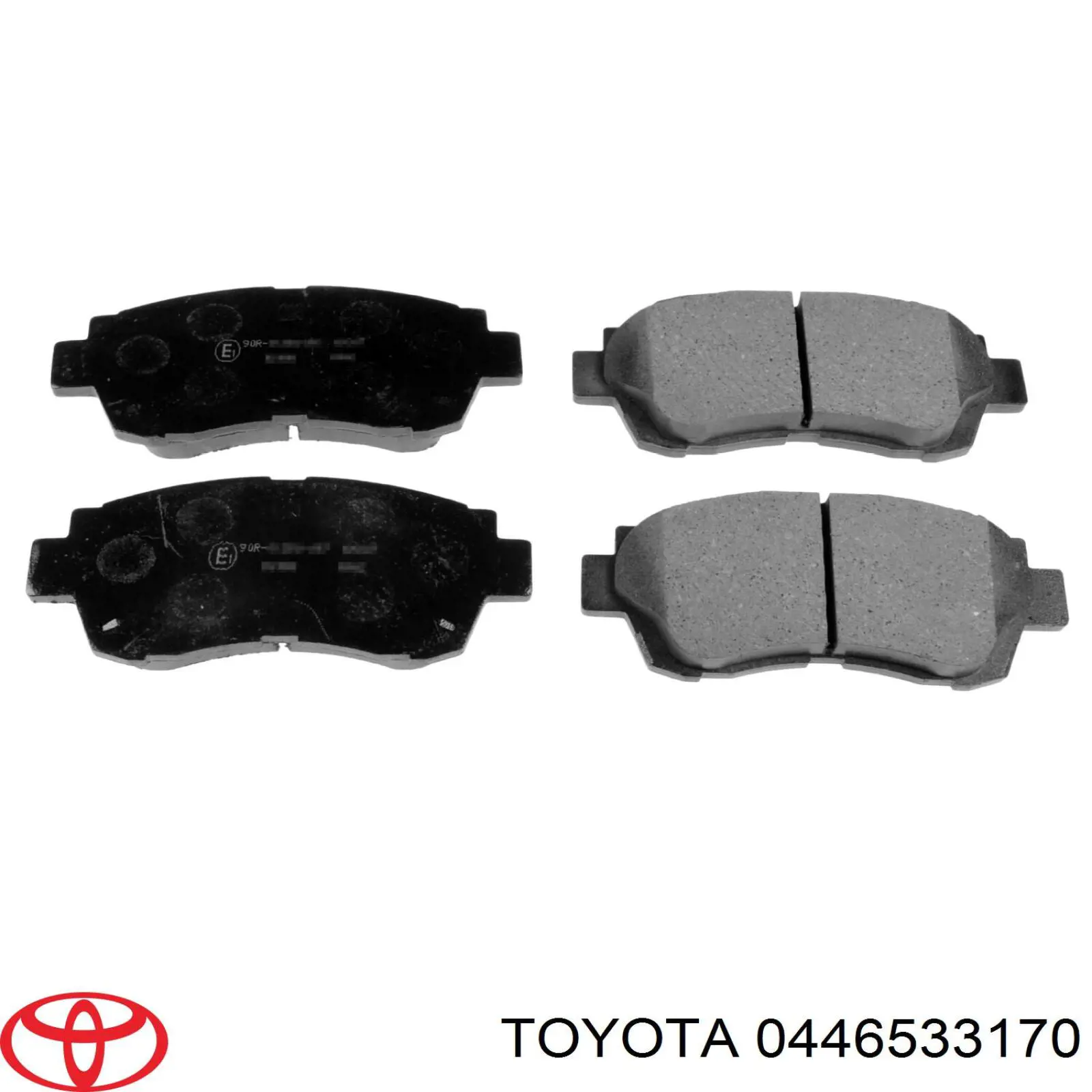 Колодки гальмівні передні, дискові 0446533170 Toyota