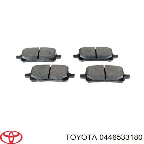 Передні тормозні колодки 0446533180 Toyota