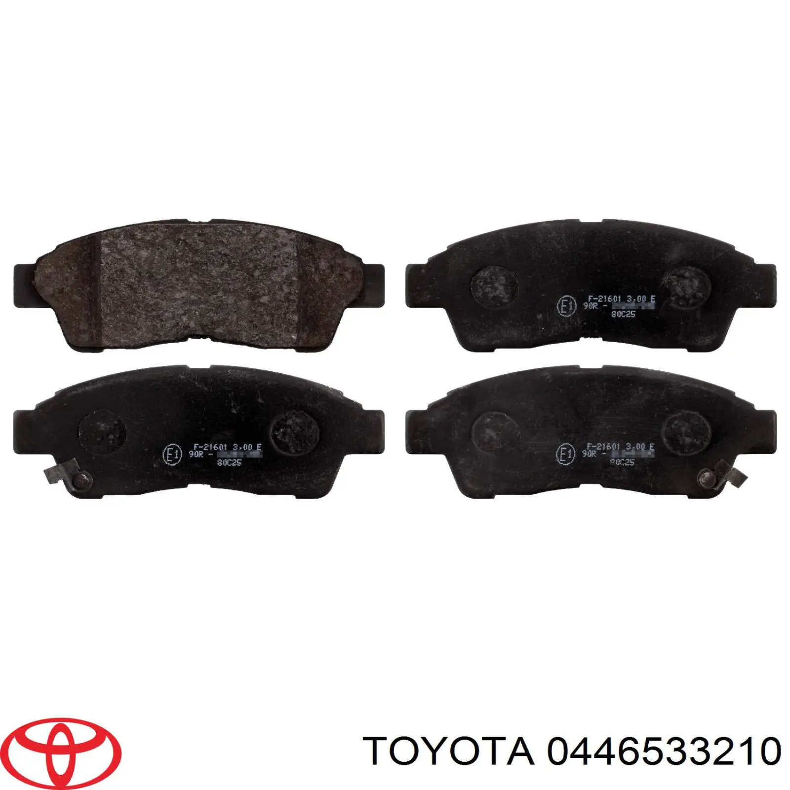 0446533210 Toyota колодки гальмівні передні, дискові