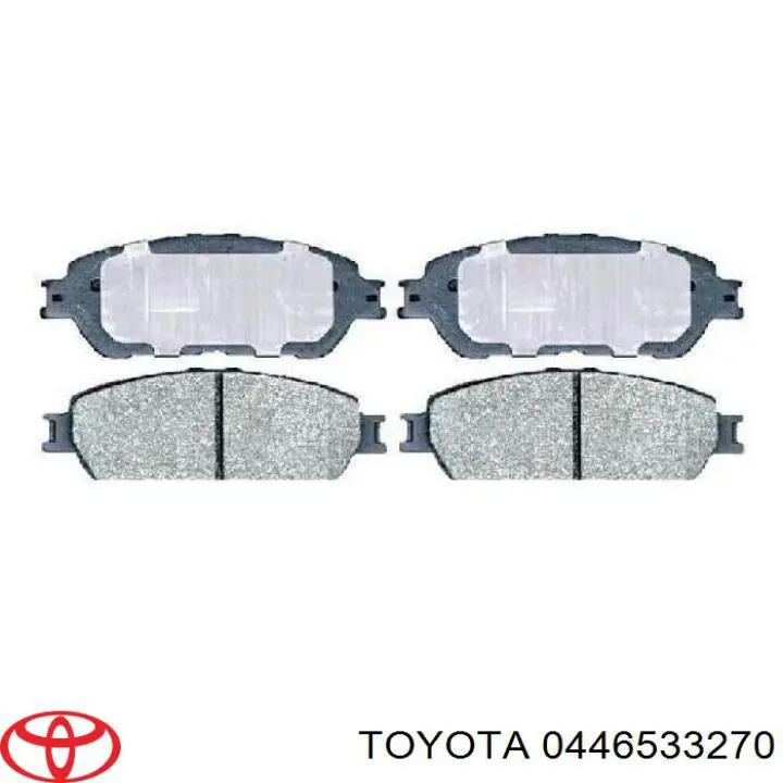 Купити 0446533270 Toyota Колодки гальмівні передні, дискові