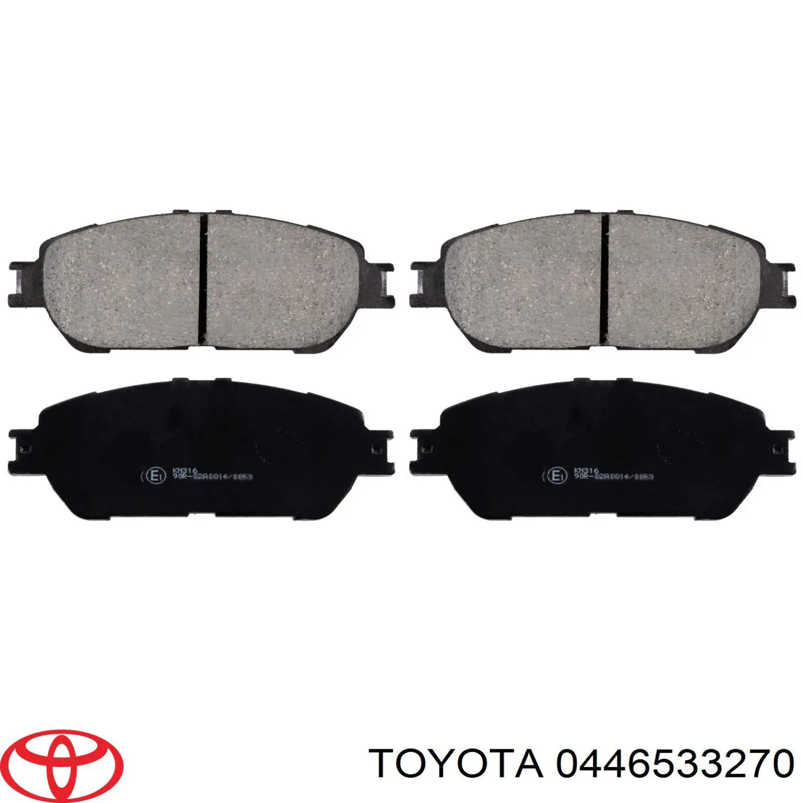 Гальмівні колодки Toyota 0446533270 ціна, від 18.01 USD