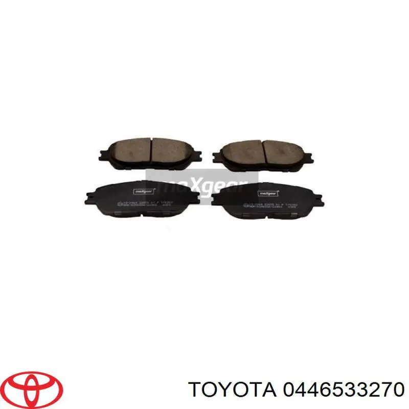 Передні тормозні колодки 0446533270 Toyota