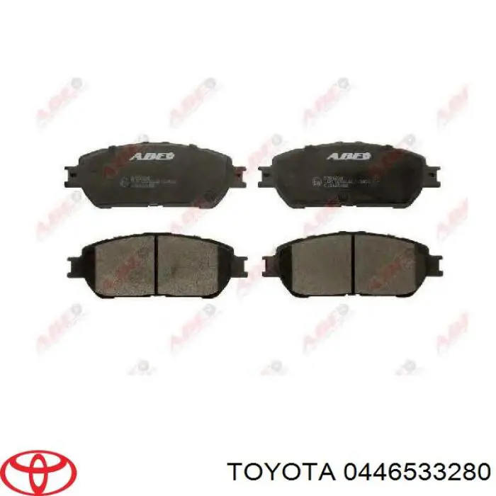 0446533280 Toyota колодки гальмівні передні, дискові