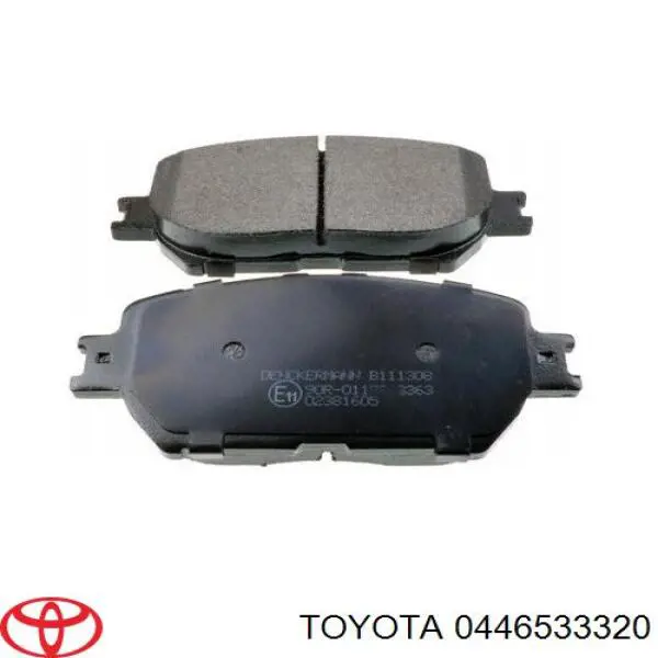 Купити 0446533320 Toyota Колодки гальмівні передні, дискові