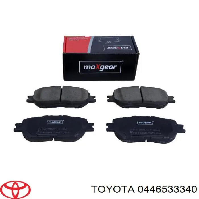Купити 0446533340 Toyota Колодки гальмівні передні, дискові