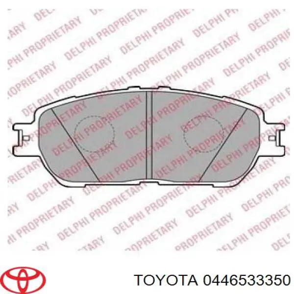 Гальмівні колодки Toyota 0446533350 ціна, від 21.54 USD