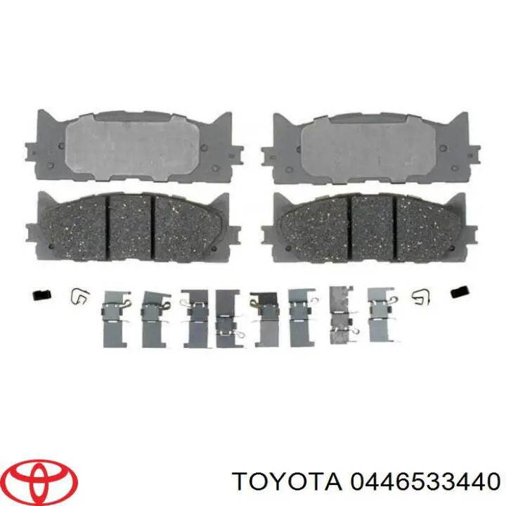 Колодки гальмівні передні, дискові 0446533440 Toyota