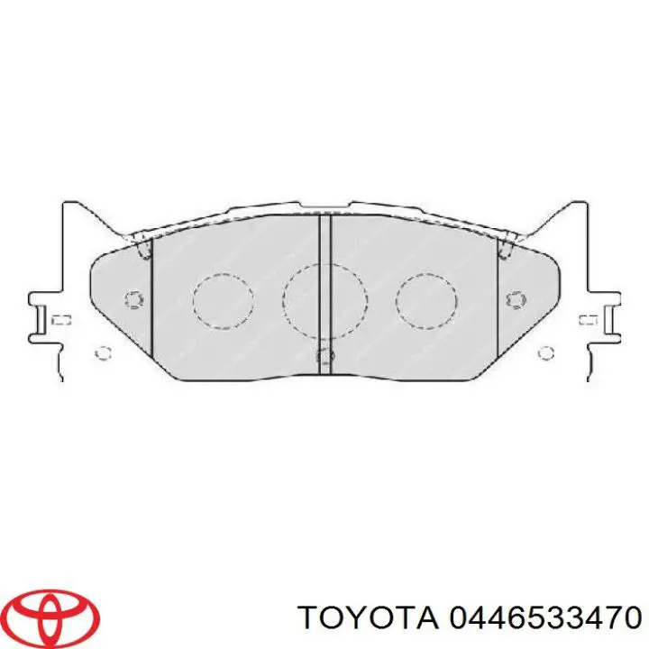 Купити 0446533470 Toyota Колодки гальмівні передні, дискові