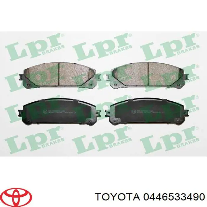 Передні тормозні колодки 0446533490 Toyota