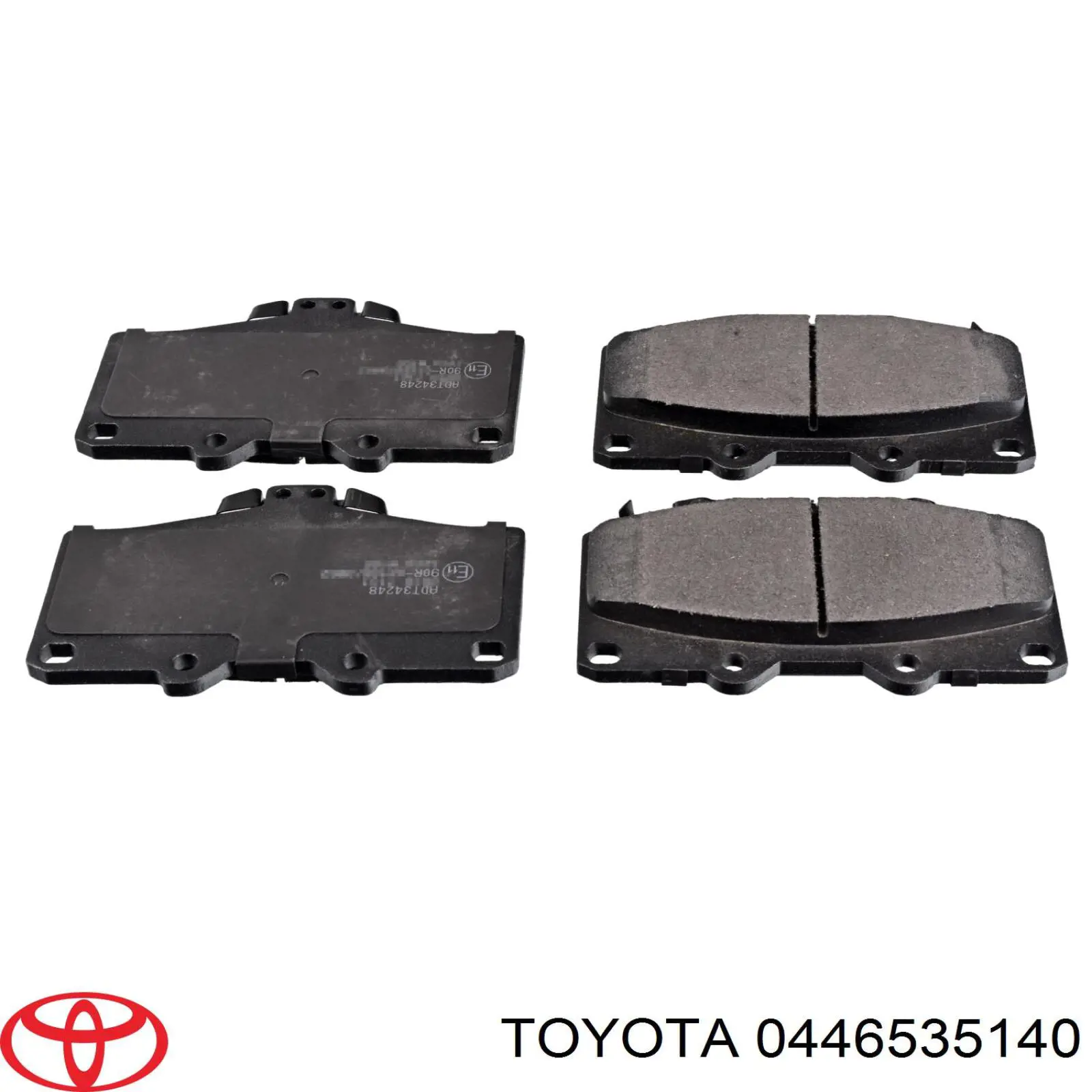 Колодки гальмівні передні, дискові 0446535140 Toyota