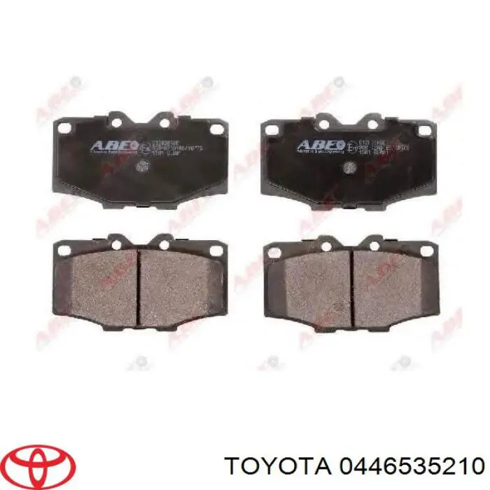 Колодки гальмівні передні, дискові 0446535210 Toyota