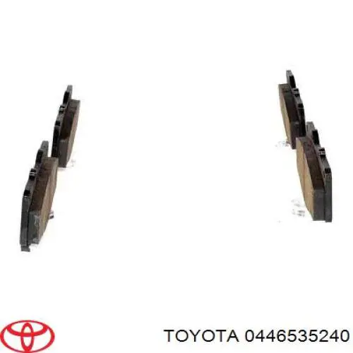 Купити 0446535240 Toyota Колодки гальмівні передні, дискові