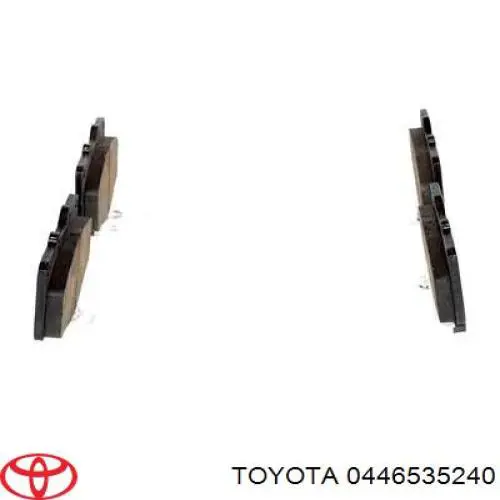 Передні тормозні колодки 0446535240 Toyota