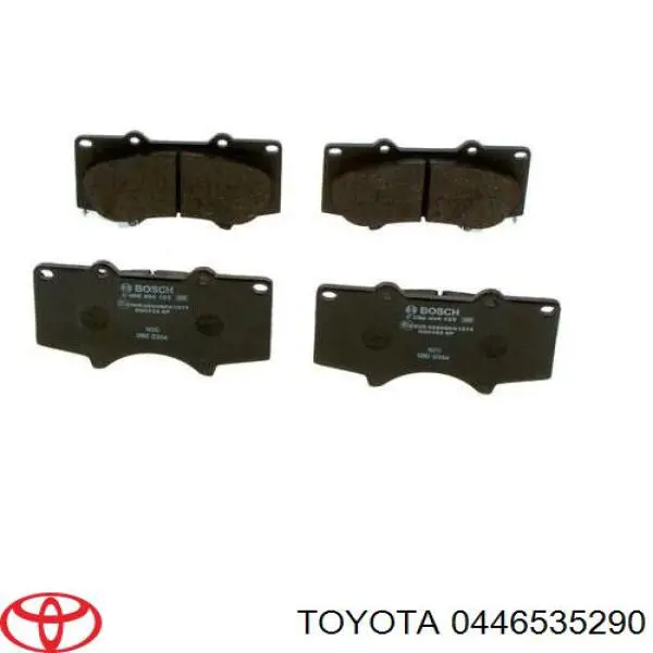 Купити 0446535290 Toyota Колодки гальмівні передні, дискові