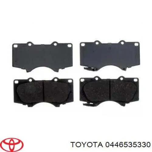 Передні тормозні колодки 0446535330 Toyota