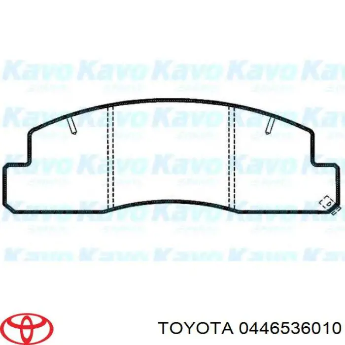 Купити 0446536010 Toyota Колодки гальмівні передні, дискові