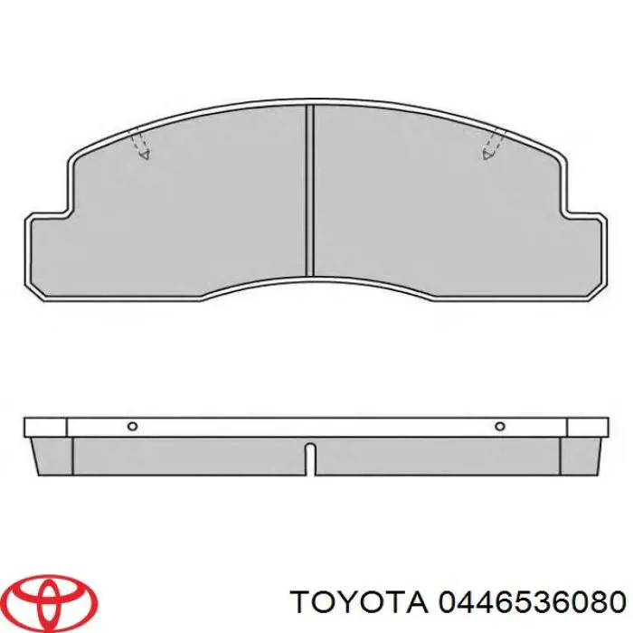 Купити 0446536080 Toyota Колодки гальмівні передні, дискові