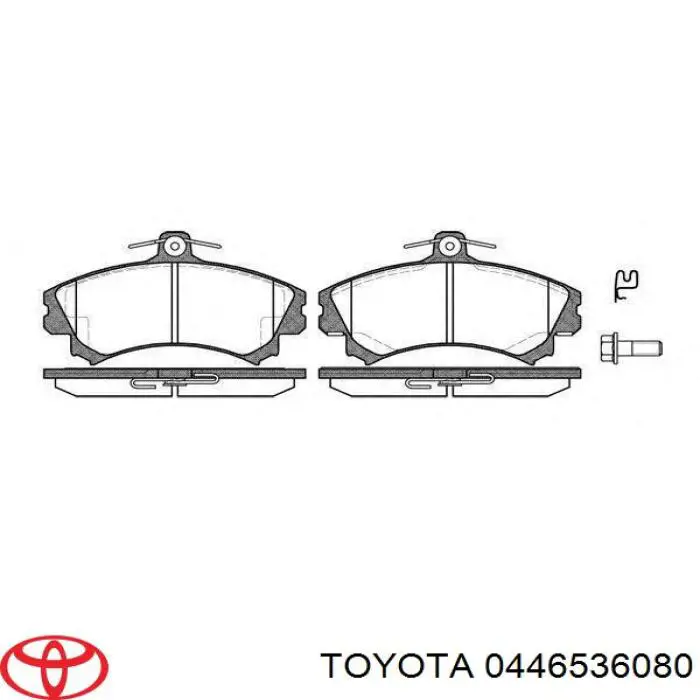 Передні тормозні колодки 0446536080 Toyota