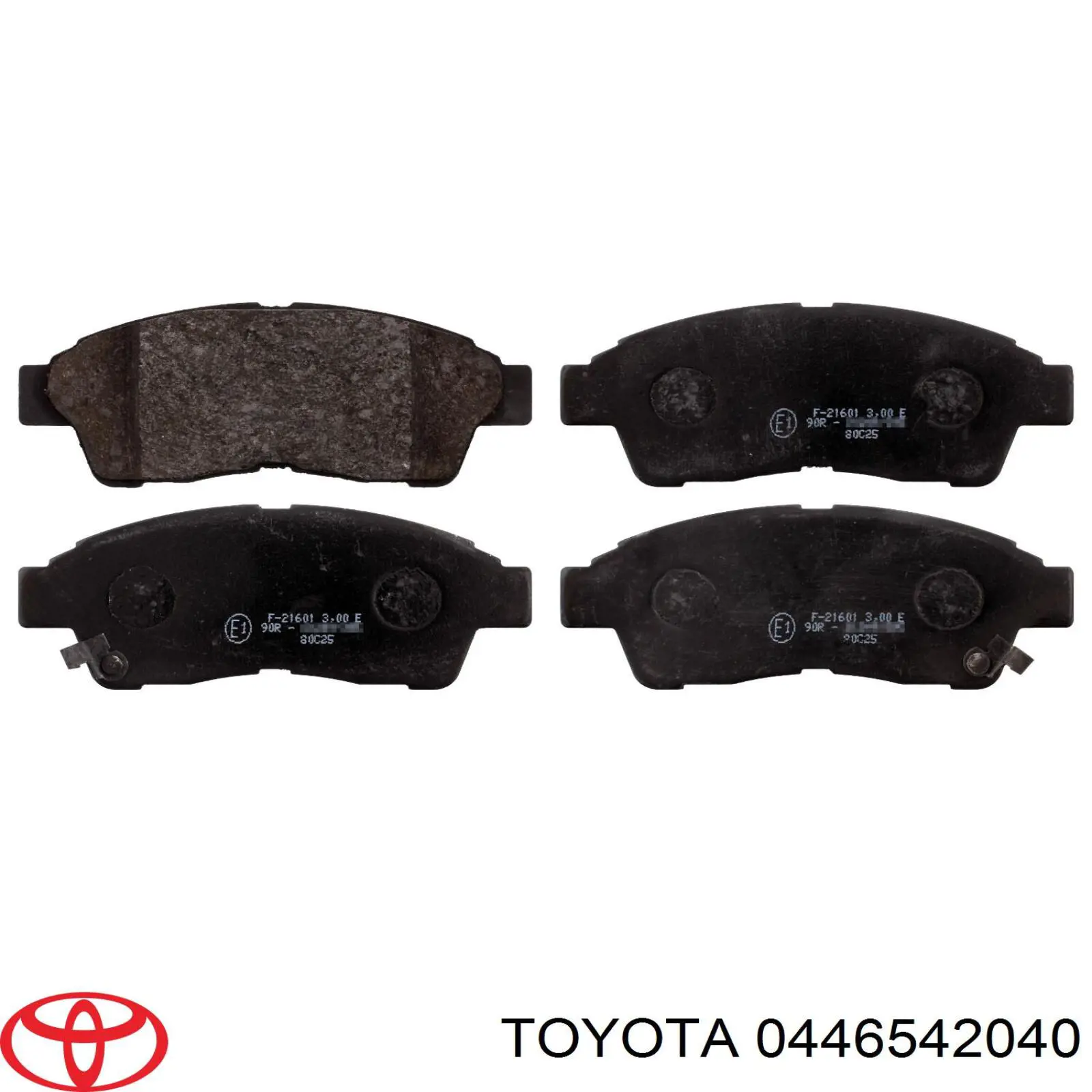 0446542040 Toyota колодки гальмівні передні, дискові