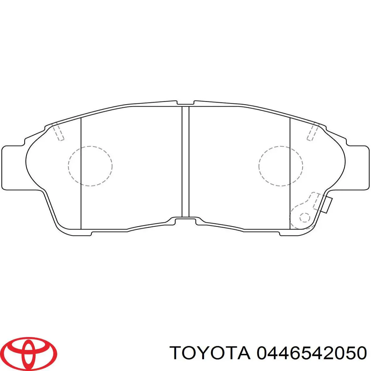 Гальмівні колодки Toyota 0446542050 ціна, від 16.80 USD