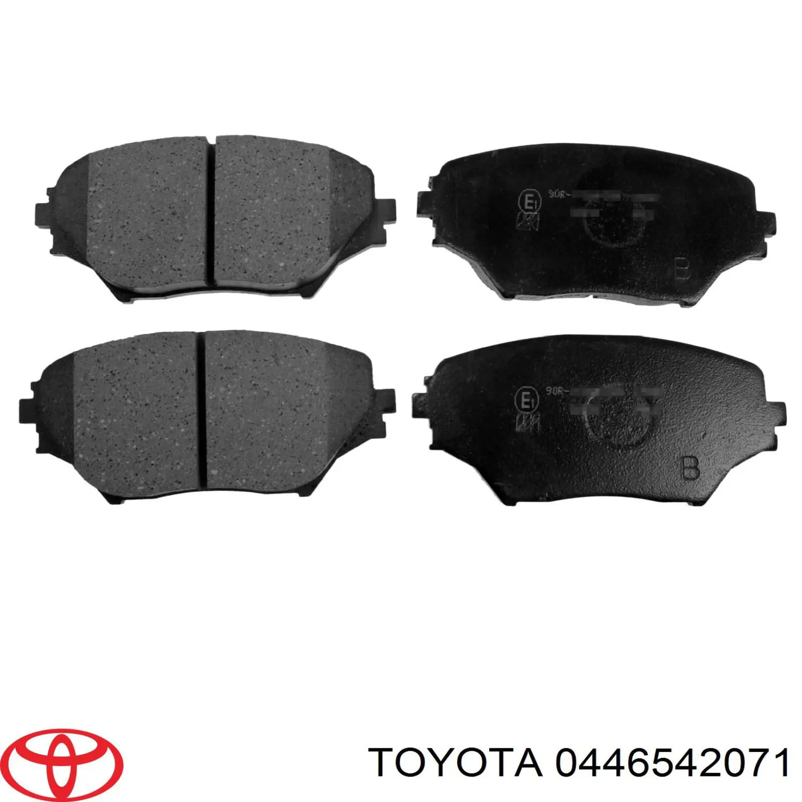 0446542071 Toyota колодки гальмівні передні, дискові
