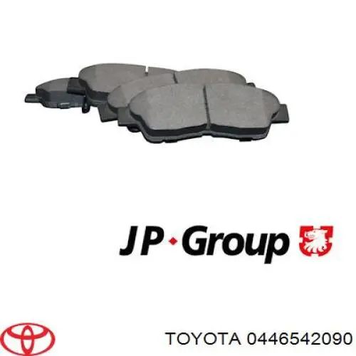 Гальмівні колодки Toyota 0446542090 ціна, від 18.11 USD