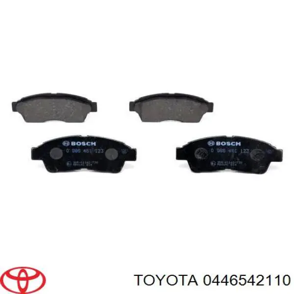 Купити 0446542110 Toyota Колодки гальмівні передні, дискові