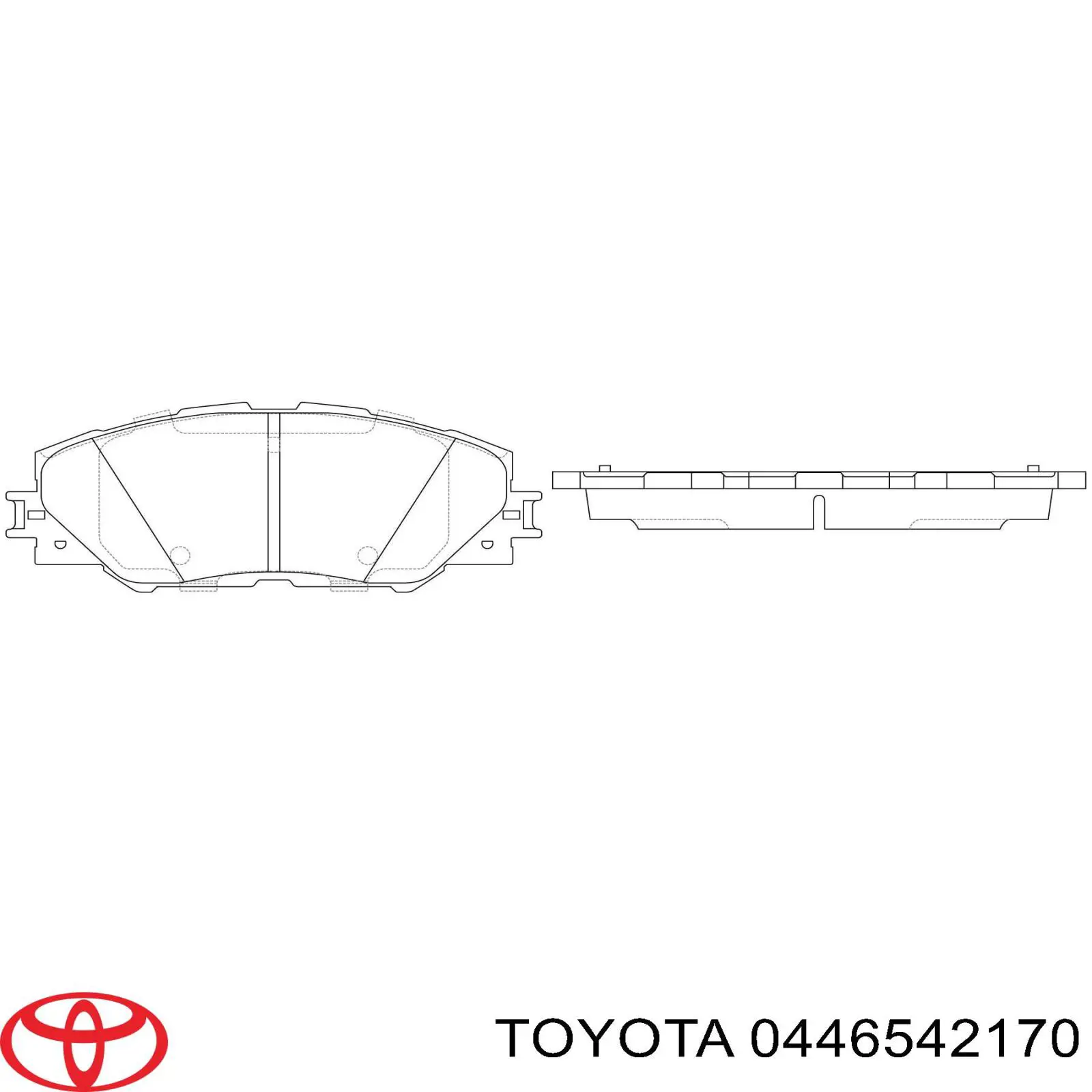 Тормозні колодки Toyota 0446542170