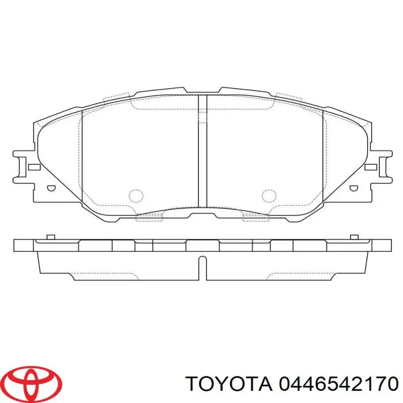 Купити 0446542170 Toyota Колодки гальмівні передні, дискові