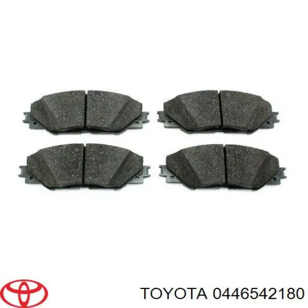 0446542180 Toyota колодки гальмівні передні, дискові
