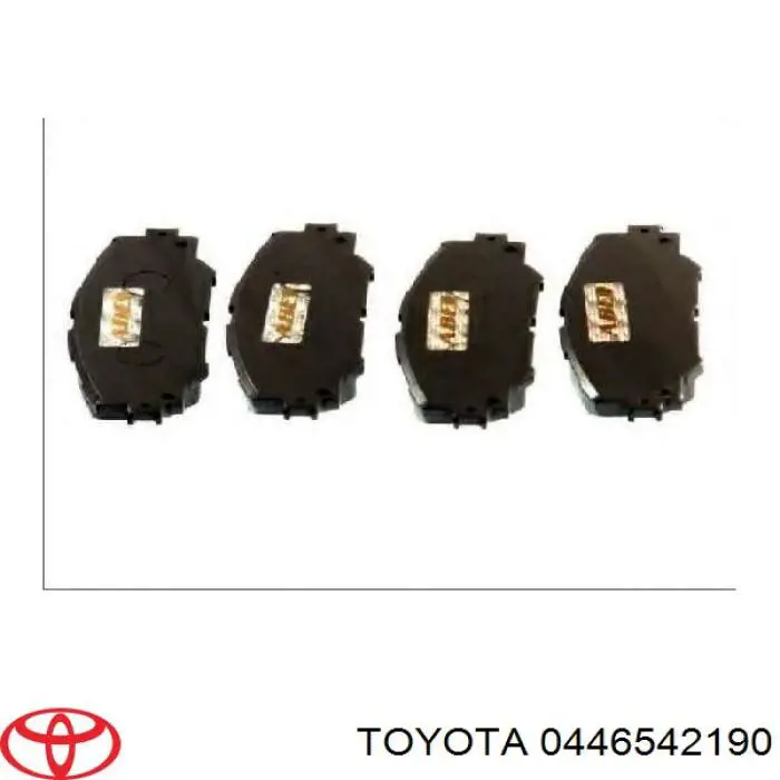0446542190 Toyota колодки гальмівні передні, дискові