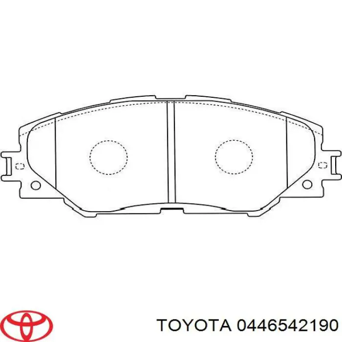 Гальмівні колодки Toyota 0446542190 ціна, від 39.27 USD