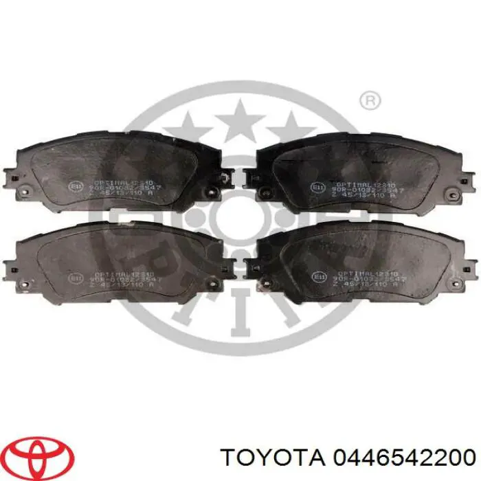 Тормозні колодки Toyota 0446542200