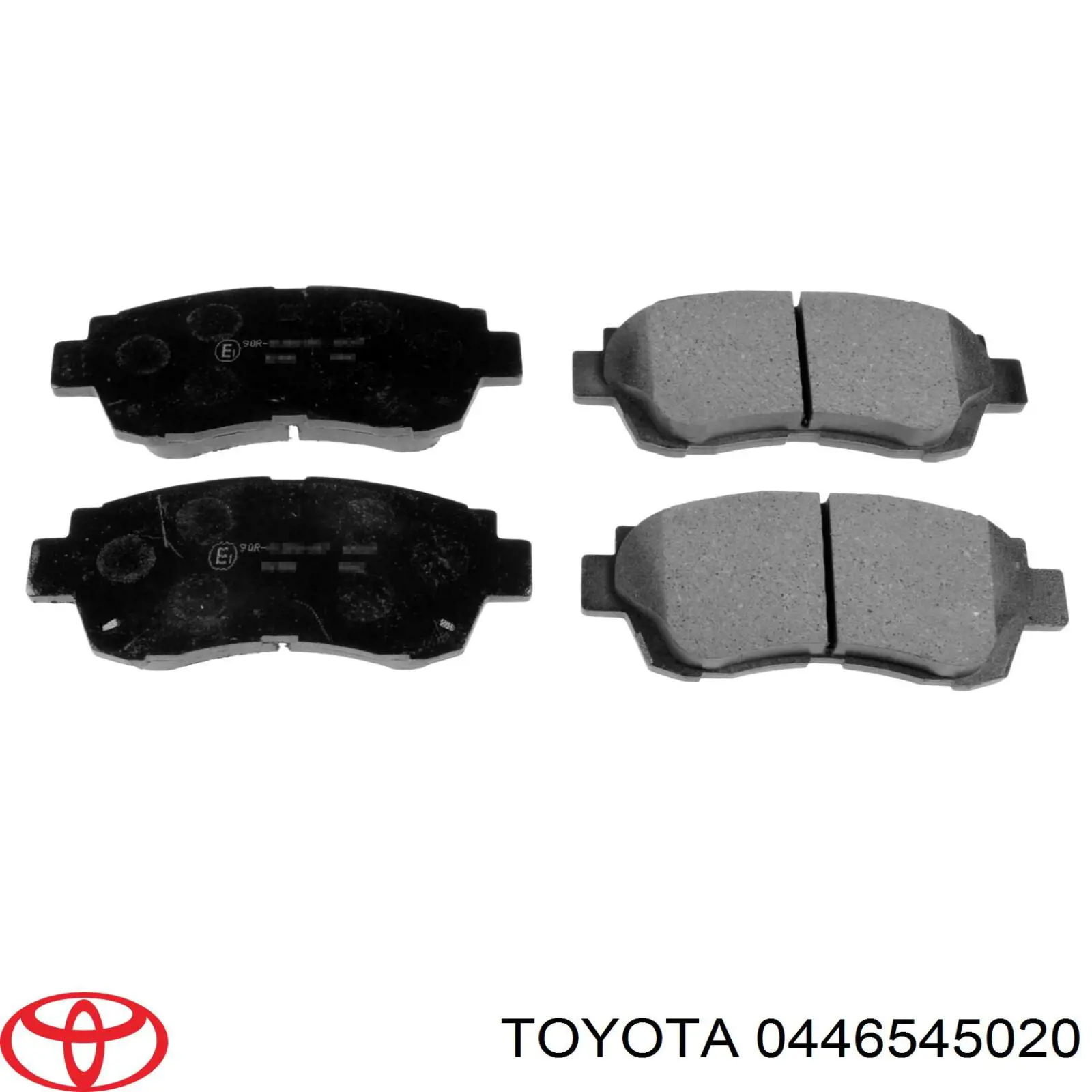 0446545020 Toyota колодки гальмівні передні, дискові