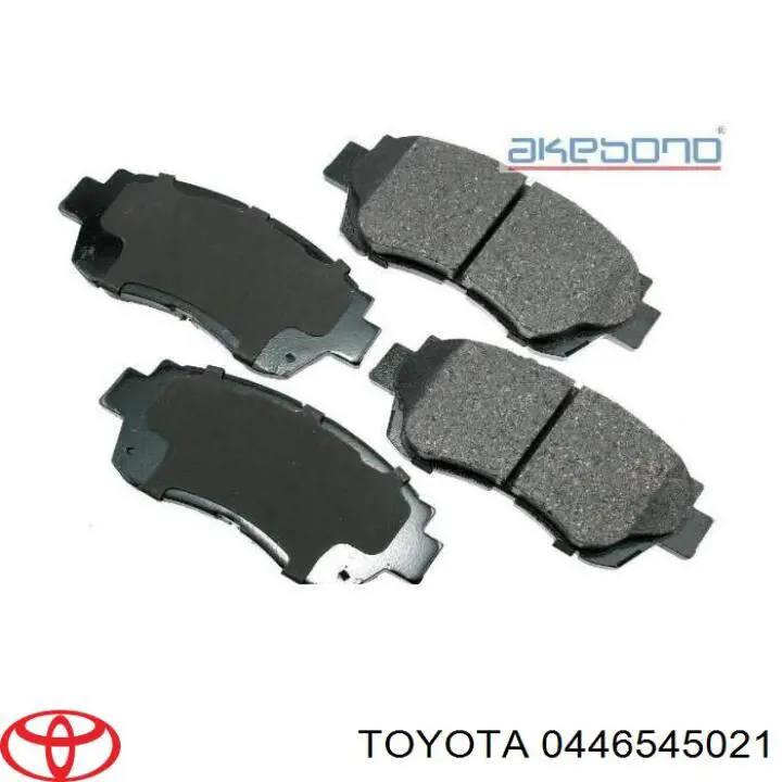 Колодки гальмівні передні, дискові 0446545021 Toyota