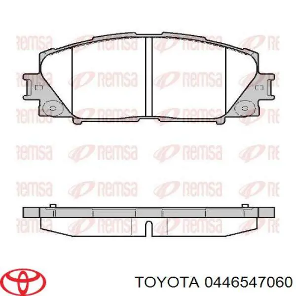 Купити 0446547060 Toyota Колодки гальмівні передні, дискові
