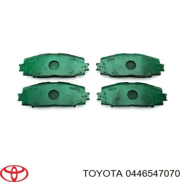 Колодки гальмівні передні, дискові 0446547070 Toyota