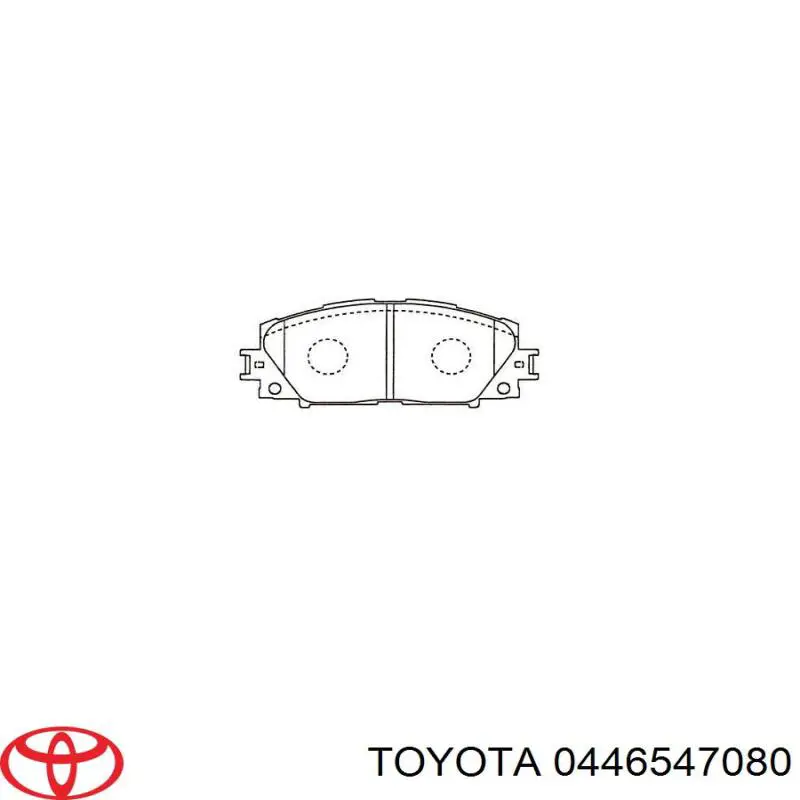 Тормозні колодки Toyota 0446547080