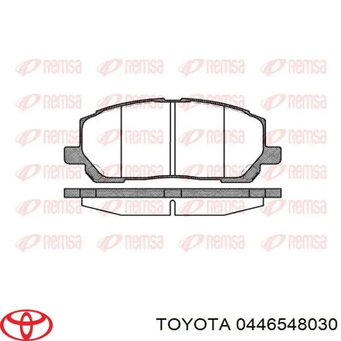 0446548030 Toyota Передні гальмівні колодки