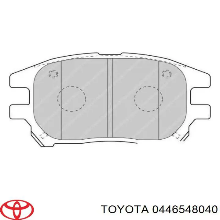 Гальмівні колодки Toyota 0446548040 ціна, від 14.70 USD