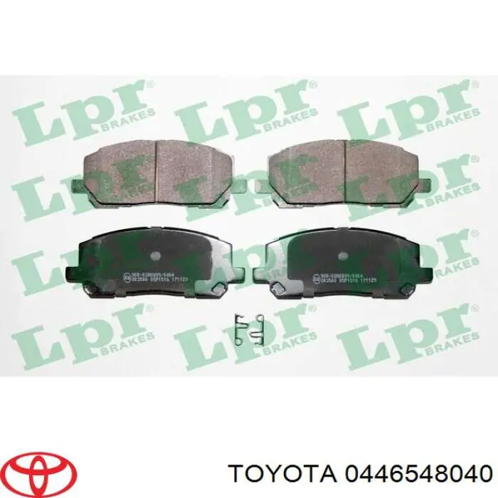 Передні тормозні колодки 0446548040 Toyota