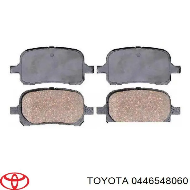 Передні тормозні колодки 0446548060 Toyota