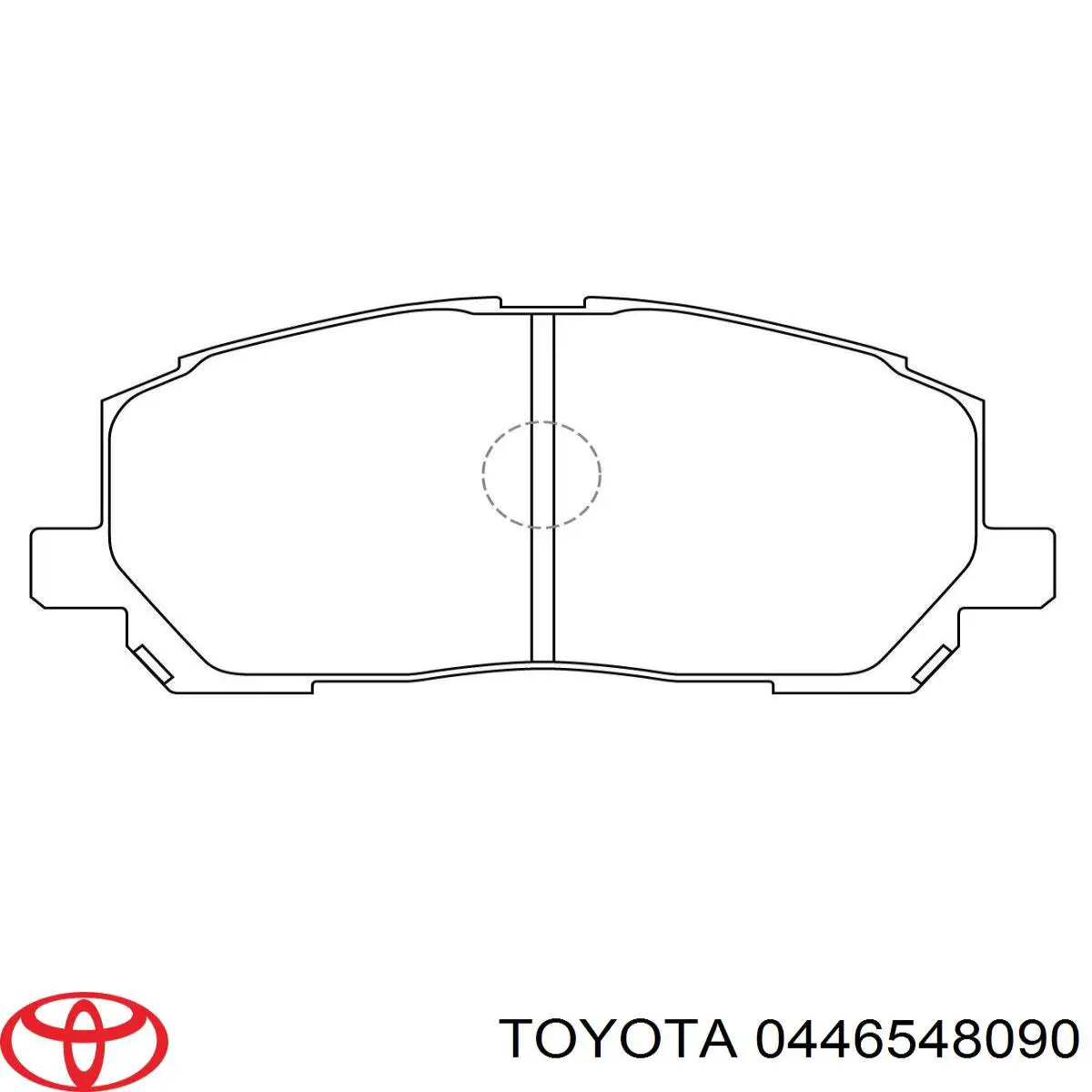 Передні тормозні колодки 0446548090 Toyota