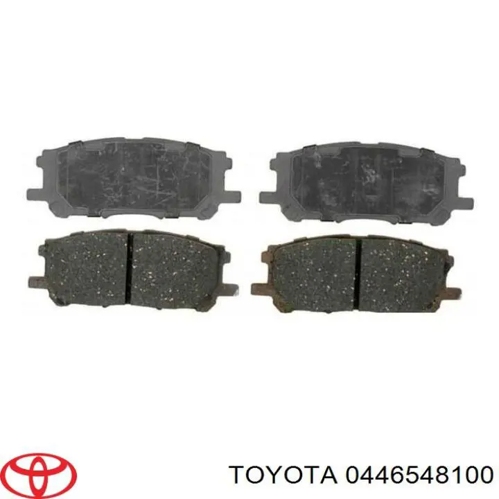 Колодки гальмівні передні, дискові 0446548100 Toyota