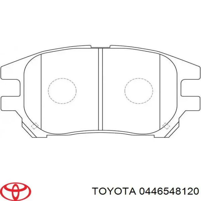 Гальмівні колодки Toyota 0446548120 ціна, від 28.35 USD