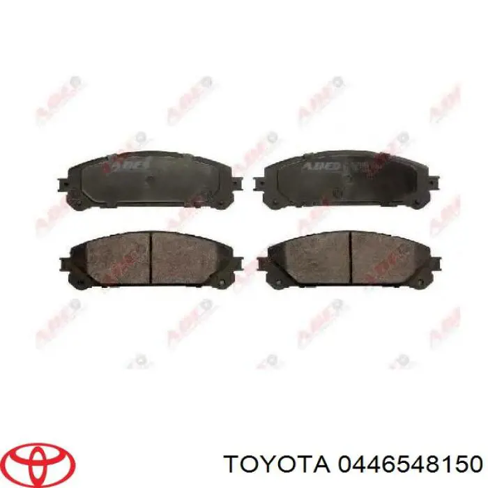 0446548150 Toyota колодки гальмівні передні, дискові