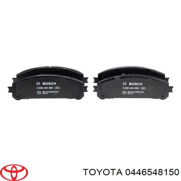 Передні тормозні колодки 0446548150 Toyota