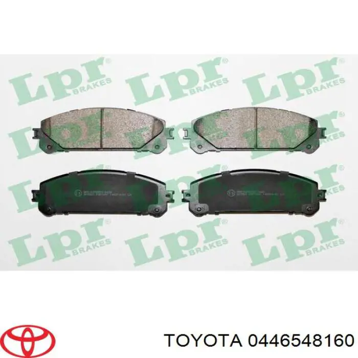 Купити 0446548160 Toyota Колодки гальмівні передні, дискові